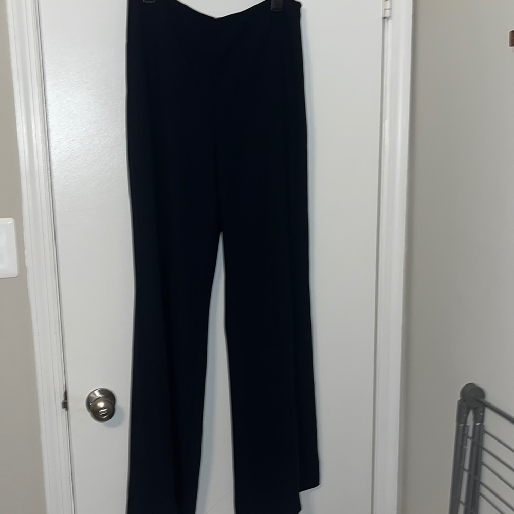 NWT diane von furstenberg navy blue palazzo-style trousers
